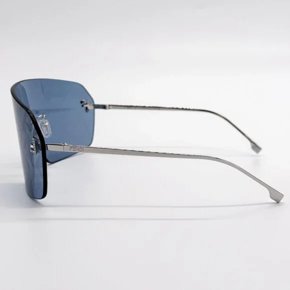 NEW FE4121US 16V BLUE SILVER UNISEX SHIELD SUNGLASSES FENDI  display picture 1